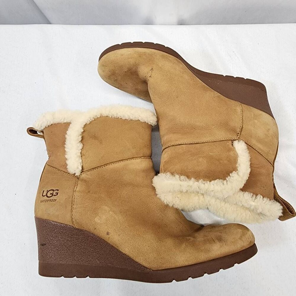 Ugg Devorah Waterproof Shearling Lined Wedge Wint… - image 8